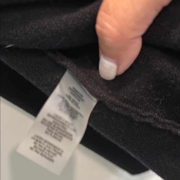 Sioni Black Hooded Cardigan Coatigan with Floral Design sz m - Picture 6 of 6